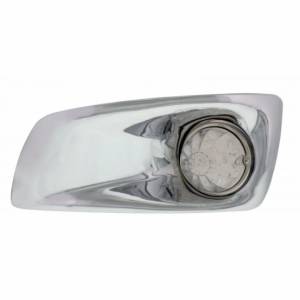 UNITED PACIFIC - 42701 - CUBIERTA DE LUZ ANTINIEBLA CON LUZ DE SANDÍA DE 17 LED PARA KW T660 2007-2017 (CONDUCTOR) - LED ÁMBAR/ LENTE TRANSPARENTE