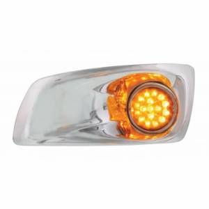UNITED PACIFIC - 42708 - CUBIERTA DE LUZ ANTINIEBLA CON LUZ REFLECTOR LED ÁMBAR HI/LO CLARO PARA 2007-17 KW T660 - CONDUCTOR - LENTE ÁMBAR