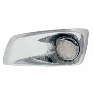 UNITED PACIFIC - 42711 - CUBIERTA DE LUZ ANTINIEBLA CON 17 LUZ LED ÁMBAR DE SANDÍA Y VISERA PARA 2007-17 KW T660 - CONDUCTOR - LENTE TRANSPARENTE