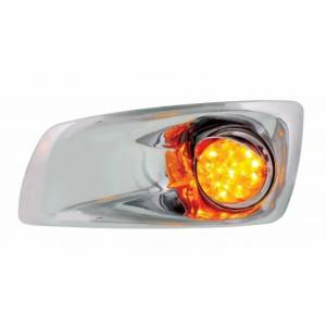 UNITED PACIFIC - 42716 - CUBIERTA DE LUZ ANTINIEBLA CON LUZ LED ÁMBAR HI/LO SANDÍA Y VISERA PARA 2007-17 KW T660 - CONDUCTOR - LENTE ÁMBAR