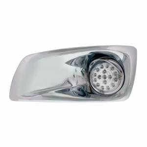 UNITED PACIFIC - 42719 - CUBIERTA DE LUZ ANTINIEBLA CON LUZ REFLECTOR Y VISERA DE ESTILO CLARO LED ÁMBAR ALTO/BAJO PARA 2007-17 KW T660 - CONDUCTOR - LENTE TRANSPARENTE
