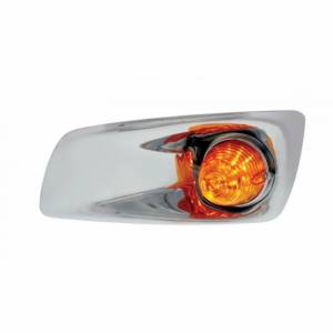UNITED PACIFIC - 42722 - CUBIERTA DE LUZ ANTINIEBLA CON LUZ DE COLMENA DE 19 LED PARA KW T660 2007-2017 (CONDUCTOR) - LED ÁMBAR/ LENTE ÁMBAR