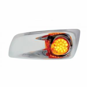 UNITED PACIFIC - 42724 - CUBIERTA DE LUZ ANTINIEBLA CON LUZ REFLECTORA DE 19 LED PARA KW T660 2007-2017 (CONDUCTOR) - LED ÁMBAR/ LENTE ÁMBAR