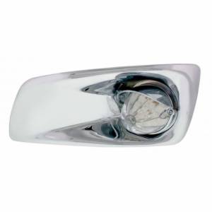 UNITED PACIFIC - 42727 - CUBIERTA DE LUZ ANTINIEBLA CON LUZ DE SANDÍA DE 19 LED Y VISERA PARA 2007-17 KW T660 (CONDUCTOR) - LED ÁMBAR/ LENTE TRANSPARENTE