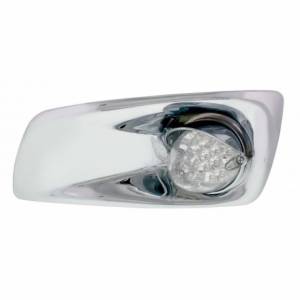 UNITED PACIFIC - 42731 - CUBIERTA DE LUZ ANTINIEBLA CON LUZ REFLECTORA DE 19 LED Y VISERA PARA 2007-17 KW T660 (CONDUCTOR) - LED ÁMBAR/ LENTE TRANSPARENTE