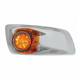 UNITED PACIFIC - 42732 - CUBIERTA DE LUZ ANTINIEBLA CON LUZ DE SANDÍA DE 17 LED PARA 2007-17 KW T660 - PASAJERO - LED ÁMBAR/ LENTE ÁMBAR