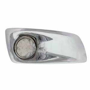 UNITED PACIFIC - 42733 - CUBIERTA DE LUZ ANTINIEBLA CON LUZ DE SANDÍA DE 17 LED PARA 2007-17 KW T660 - PASAJERO - LED ÁMBAR/ LENTE TRANSPARENTE