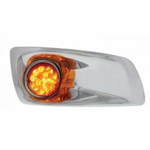 UNITED PACIFIC - 42736 - CUBIERTA DE LUZ ANTINIEBLA CON 17 LUCES REFLECTORAS LED ÁMBAR SANDÍA PARA 2007-17 KW T660 - PASAJERO - LENTE ÁMBAR