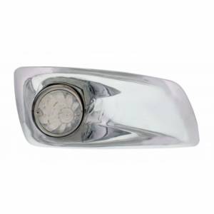 UNITED PACIFIC - 42739 - CUBIERTA DE LUZ ANTINIEBLA CON LUZ DE SANDÍA HI/LO DE 17 LED ÁMBAR PARA 2007-17 KW T660 - PASAJERO - LENTE TRANSPARENTE