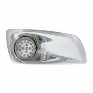 UNITED PACIFIC - 42741 - CUBIERTA DE LUZ ANTINIEBLA CON LUZ REFLECTOR DE ESTILO CLARO HI/LO DE 17 LED ÁMBAR PARA 2007-17 KW T660 - PASAJERO - LENTE TRANSPARENTE