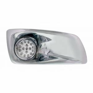 UNITED PACIFIC - 42751 - CUBIERTA DE LUZ ANTINIEBLA CON LUZ REFLECTORA ALTA/BAJA DE 17 LED ÁMBAR Y VISERA PARA 2007-17 KW T660 - LENTE TRANSPARENTE PARA EL PASAJERO