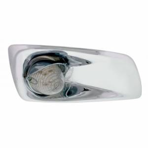 UNITED PACIFIC - 42761 - CUBIERTA DE LUZ ANTINIEBLA CON LUZ DE COLMENA DE 19 LED Y VISERA PARA 2007-17 KW T660 (PASAJERO) - LED ÁMBAR/ LENTE TRANSPARENTE
