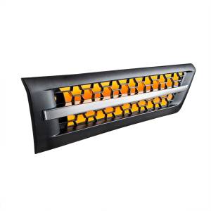 UNITED PACIFIC - UNITED PACIFIC - 42864 - REJILLA DE ENTRADA DE AIRE DE CAPOTA CON LED AMBAR PARA FREIGHTLINER CASCADIA 126 2018-2024 - PASAJERO - Image 6