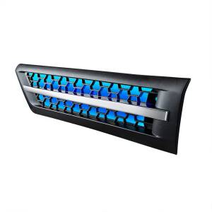 UNITED PACIFIC - UNITED PACIFIC - 42865 - REJILLA DE ENTRADA DE AIRE DE CAPOTA CON LED AZUL PARA FREIGHTLINER CASCADIA 126 2018-2024 - CONDUCTOR - Image 5