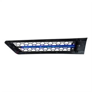 UNITED PACIFIC - UNITED PACIFIC - 42866 - REJILLA DE ENTRADA DE AIRE DE CAPOTA CON LED AZUL PARA FREIGHTLINER CASCADIA 126 2018-2024 - PASAJERO - Image 8