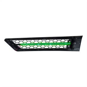 UNITED PACIFIC - UNITED PACIFIC - 42868 - REJILLA DE ENTRADA DE AIRE DE CAPOTA CON LED VERDE PARA FREIGHTLINER CASCADIA 126 2018-2024 - PASAJERO - Image 8