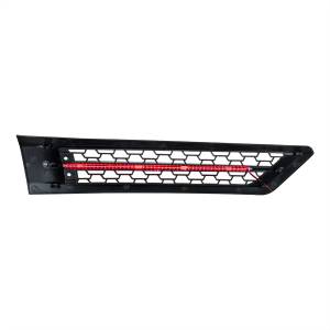 UNITED PACIFIC - UNITED PACIFIC - 42869 - REJILLA DE ENTRADA DE AIRE DE CAPOTA CON LED ROJO PARA FREIGHTLINER CASCADIA 126 2018-2024 - CONDUCTOR - Image 7