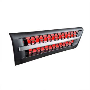 UNITED PACIFIC - UNITED PACIFIC - 42870 - REJILLA DE ENTRADA DE AIRE DE CAPOTA CON LED ROJO PARA FREIGHTLINER CASCADIA 126 2018-2024 - PASAJERO - Image 6
