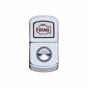 UNITED PACIFIC - 45068 - TAPA DEL INTERRUPTOR BASCULANTE DE DIAGNÓSTICO CON CRISTAL TRANSPARENTE