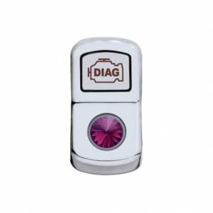 UNITED PACIFIC - 45070 - TAPA DEL INTERRUPTOR BASCULANTE DE DIAGNÓSTICO CON CRISTAL MORADO