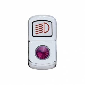 UNITED PACIFIC - 45134 - TAPA DEL INTERRUPTOR DE BALANCÍN DE FARO CON CRISTAL MORADO