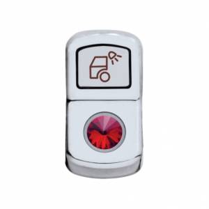 UNITED PACIFIC - 45143 - TAPA DEL INTERRUPTOR BASCULANTE DE LUZ DE CARGA CON CRISTAL ROJO
