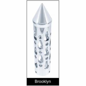 UNITED PACIFIC - UNITED PACIFIC - 45985 - JUEGO DE PALANCAS DE BOCINA DE AIRE CROMADA DE 9" CON AGARRE "BROOKLYN" - Image 3