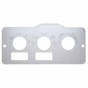 UNITED PACIFIC - UNITED PACIFIC - 47999 - PLACA DE CONTROL DE A/A INOXIDABLE PETERBILT - 2 ABERTURAS CUADRADAS - Image 2