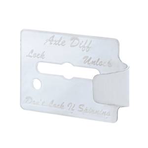 UNITED PACIFIC - UNITED PACIFIC - 48008 - PLACA PROTECTORA INTERRUPTOR DE ACERO INOXIDABLE PARA PETERBILT 359 - DIFERENCIAL DE EJE - Image 3