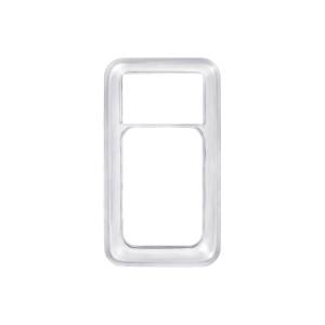 UNITED PACIFIC - UNITED PACIFIC - 48156 - EMBELLECEDOR DE INTERRUPTOR DE PALETA GRANDE DE ACERO INOXIDABLE PARA INTERNACIONAL - Image 1