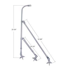UNITED PACIFIC - UNITED PACIFIC - 60023 - SOPORTE DE ESPEJO PARA GUARDABARROS DE TRÍPODE INOXIDABLE - Image 6