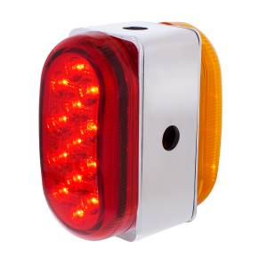 UNITED PACIFIC - UNITED PACIFIC - 60055 - REFLECTOR DE DOBLE FUNCIÓN DE 26 LED LUZ OVALADA DE DOBLE CARA CON SOPORTE DE ACERO INOXIDABLE - LED ÁMBAR Y ROJO/LEENTE ÁMBAR Y ROJA - Image 6