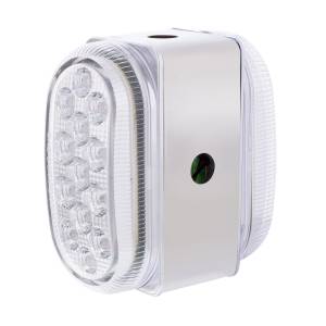 UNITED PACIFIC - UNITED PACIFIC - 60056 - REFLECTOR DE DOBLE FUNCIÓN DE 26 LED LUZ OVALADA DE DOBLE CARA CON SOPORTE DE ACERO INOXIDABLE - LED ÁMBAR Y ROJO/LENTE TRANSPARENTE - Image 4
