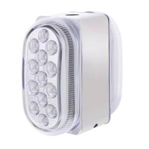 UNITED PACIFIC - UNITED PACIFIC - 60056 - REFLECTOR DE DOBLE FUNCIÓN DE 26 LED LUZ OVALADA DE DOBLE CARA CON SOPORTE DE ACERO INOXIDABLE - LED ÁMBAR Y ROJO/LENTE TRANSPARENTE - Image 8