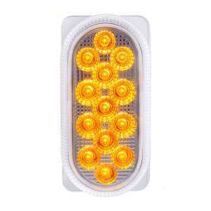 UNITED PACIFIC - UNITED PACIFIC - 60056 - REFLECTOR DE DOBLE FUNCIÓN DE 26 LED LUZ OVALADA DE DOBLE CARA CON SOPORTE DE ACERO INOXIDABLE - LED ÁMBAR Y ROJO/LENTE TRANSPARENTE - Image 14