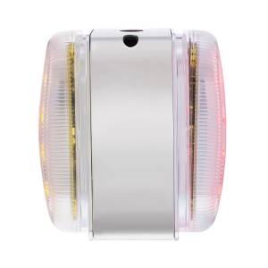 UNITED PACIFIC - UNITED PACIFIC - 60056 - REFLECTOR DE DOBLE FUNCIÓN DE 26 LED LUZ OVALADA DE DOBLE CARA CON SOPORTE DE ACERO INOXIDABLE - LED ÁMBAR Y ROJO/LENTE TRANSPARENTE - Image 9