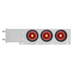 UNITED PACIFIC - UNITED PACIFIC - 61009 - BARRA DE RESORTE SS CON PATRÓN DE PERNOS DE 3-3/4" CON 6X 4" 13 LUCES LED ABYSS - LED ROJO/LENTE ROJA (PAR) - Image 2