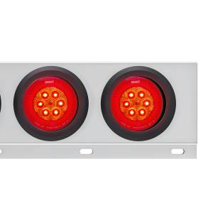 UNITED PACIFIC - UNITED PACIFIC - 61011 - BARRA DE RESORTE SS CON PATRÓN DE PERNOS DE 3-3/4" CON LUCES DE TURBINA DE 6X 4" 16 LED - LED ROJO/LENTE ROJA (PAR) - Image 3