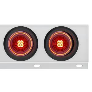 UNITED PACIFIC - UNITED PACIFIC - 61015 - BARRA DE RESORTE SS CON PATRÓN DE PERNOS DE 2-1/2" CON 6X 4" 13 LUCES LED ABYSS - LED ROJO/LENTE ROJA (PAR) - Image 4