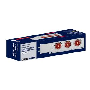 UNITED PACIFIC - UNITED PACIFIC - 61015 - BARRA DE RESORTE SS CON PATRÓN DE PERNOS DE 2-1/2" CON 6X 4" 13 LUCES LED ABYSS - LED ROJO/LENTE ROJA (PAR) - Image 7