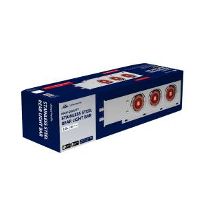UNITED PACIFIC - UNITED PACIFIC - 61016 - BARRA DE RESORTE SS CON PATRÓN DE PERNOS DE 2-1/2" CON 6X 4" 13 LUCES LED ABYSS - LED ROJO/LENTE TRANSPARENTE (PAR) - Image 6