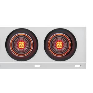 UNITED PACIFIC - UNITED PACIFIC - 61022 - BARRA DE RESORTE SS CON PATRÓN DE PERNOS DE 2" CON 6X 4" 13 LUCES LED ABYSS - LED ROJO/LENTE TRANSPARENTE (PAR) - Image 4