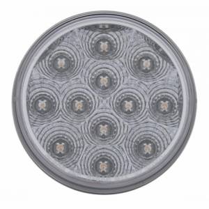 UNITED PACIFIC - UNITED PACIFIC - 61552 - BARRA CON RESORTE SS DE LUJO CON PATRÓN DE PERNO DE 3-3/4" CON LUZ Y VISORES DE 4" DE 6X 12 LED - LED ROJO/LEENTE TRANSPARENTE (PAR) - Image 4