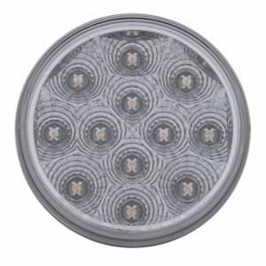 UNITED PACIFIC - UNITED PACIFIC - 62420 - BARRA DE LUZ TRASERA INOXIDABLE DE 1 PIEZA CON LUCES REFLECTORAS Y BISELES DE 6X 12 LED DE 4" - LED ROJO / LENTE TRANSPARENTE - Image 3