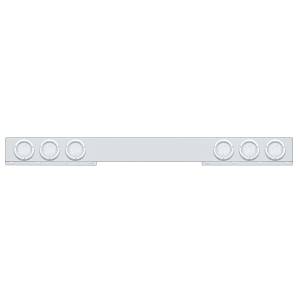UNITED PACIFIC - UNITED PACIFIC - 62650 - BARRA DE LUZ TRASERA INOXIDABLE DE 1 PIEZA CON LUCES Y BISELES DE 6X 36 LED DE 4" - LED ROJO/LENTE TRANSPARENTE - Image 3
