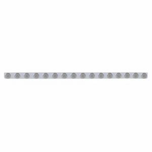 UNITED PACIFIC - 62743 - SOPORTE DE LUZ DE PARACHOQUES DE ACERO INOXIDABLE DE 79-1/2" CON VISORES Y LUCES REFLECTORAS DE 16X 9 LED DE 2" -LED ROJO/LENTE TRANSPARENTE
