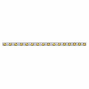 UNITED PACIFIC - 62744 - SOPORTE DE LUZ DE PARACHOQUES DE ACERO INOXIDABLE DE 79-1/2" CON LUCES Y VISORES REFLECTORES DE 16X 7 LED DE 2" - LED ÁMBAR Y LENTES