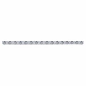 UNITED PACIFIC - 62745 - SOPORTE DE LUZ DE PARACHOQUES DE ACERO INOXIDABLE DE 79-1/2" CON LUCES Y VISORES REFLECTORES DE 16X 7 LED DE 2" - LED ÁMBAR/LENTE TRANSPARENTE
