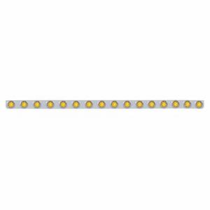 UNITED PACIFIC - UNITED PACIFIC - 62748 - SOPORTE DE LUZ DE PARACHOQUES DE ACERO INOXIDABLE DE 79-1/2" CON 16X 9 LED LUCES Y VISORES DE COLMENA DE 2" - LED ÁMBAR Y LENTES - Image 2