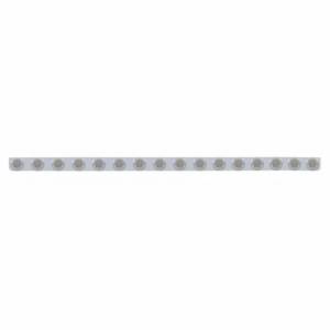 UNITED PACIFIC - 62841 - SOPORTE DE LUZ DE PARACHOQUES DE ACERO INOXIDABLE DE 79-1/2" CON LUCES REFLECTORAS Y BISELES DE 16X 9 LED DE 2" - LED ÁMBAR/LENTE TRANSPARENTE